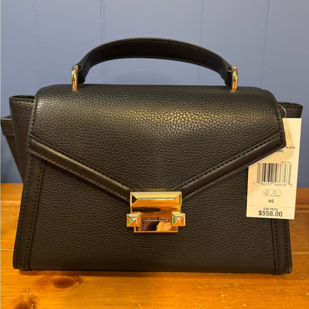 NWT Michael Kors Medium Flap Leather Sachel Bag